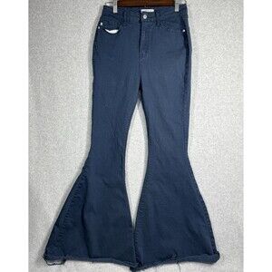 Judy Blue Super Flare Bell Bottom Jeans Womens 9/29 Blue High Rise Stretch
